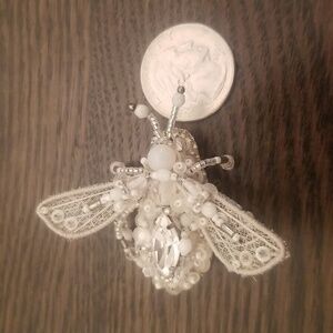 Handbeaded Bee Brooch